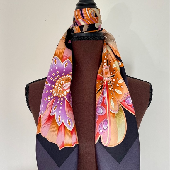 Salvatore Ferragamo Silk Scarf - Picture 13 of 15